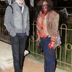 Adrián Lastra en la fiesta de Halloween del Parque de Atracciones de Madrid