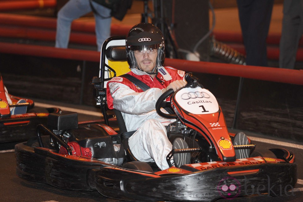 Iker Casillas en los karts