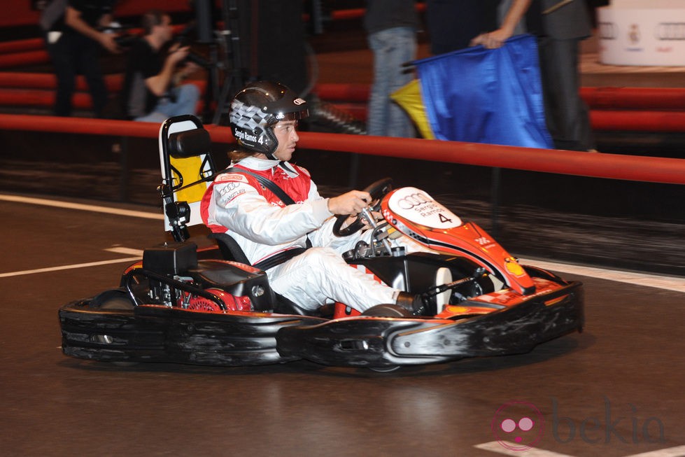 Sergio Ramos en los karts