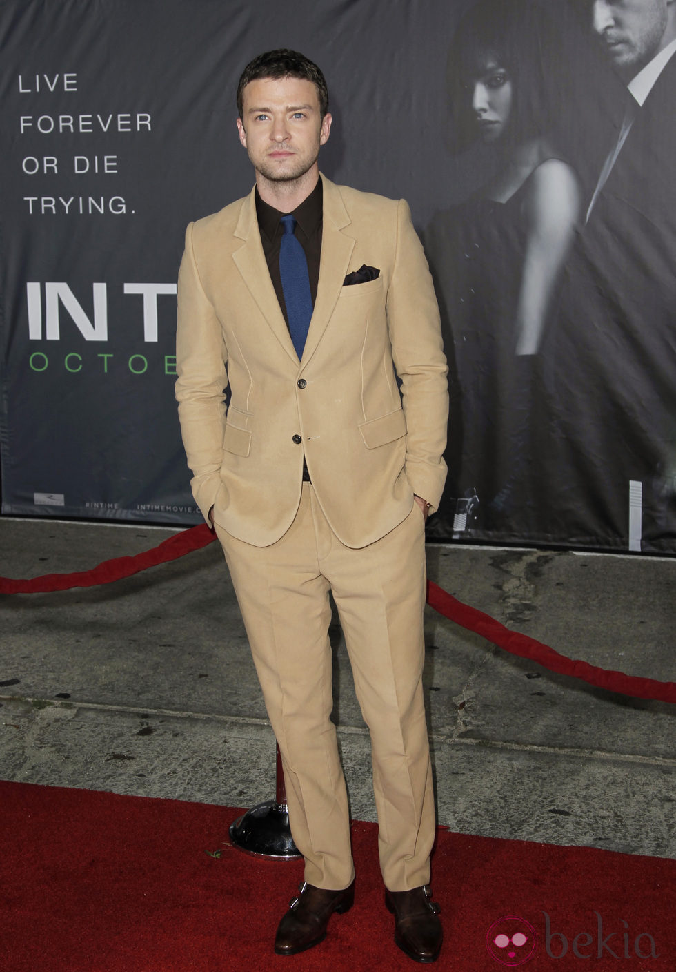 Justin Timberlake en el estreno 'In time' en Los Ángeles