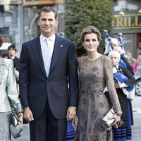 Los Príncipes Felipe y Letizia en los Premios Príncipe de Asturias 2011