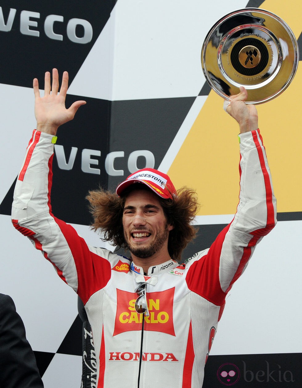 Marco Simoncelli fue campeón de europa en 2002