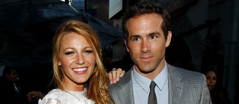 Blake Lively y Ryan Reynolds en la premiere de 'Linterna Verde'