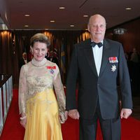 Los Reyes Harald y Sonia de Noruega en los 100 años de la Fundación Américo-Escandinava