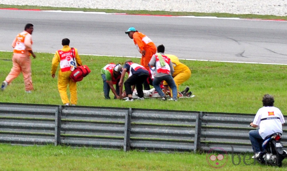 Accidente de Marco Simoncelli en Sepang