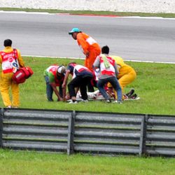 Accidente de Marco Simoncelli en Sepang