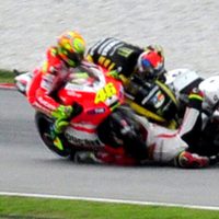 Accidente de Marco Simoncelli en el circuito de Sepang