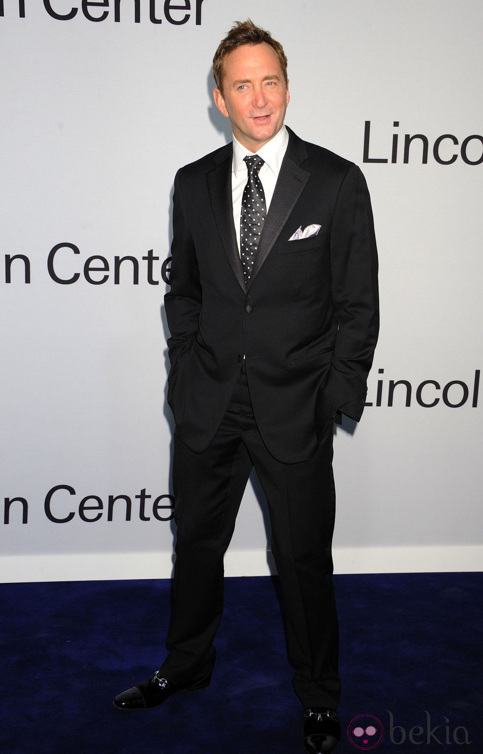 Clinton Kelly en una fiesta homenaje a Ralph Lauren en Nueva York