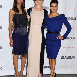 Zoe Saldaña, Olivia Wilde y Eva Longoria en la Gala Glamour Reel Moments de Los Ángeles