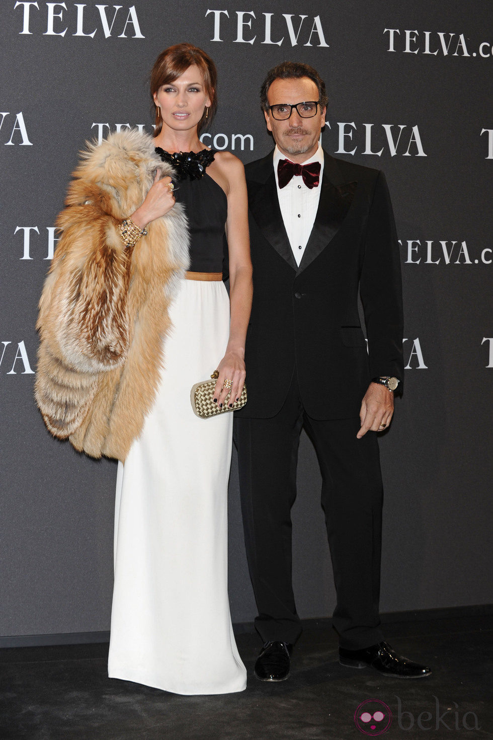 Nieves Álvarez y su marido Marco Severini en los Premios T de Moda de Telva 2011