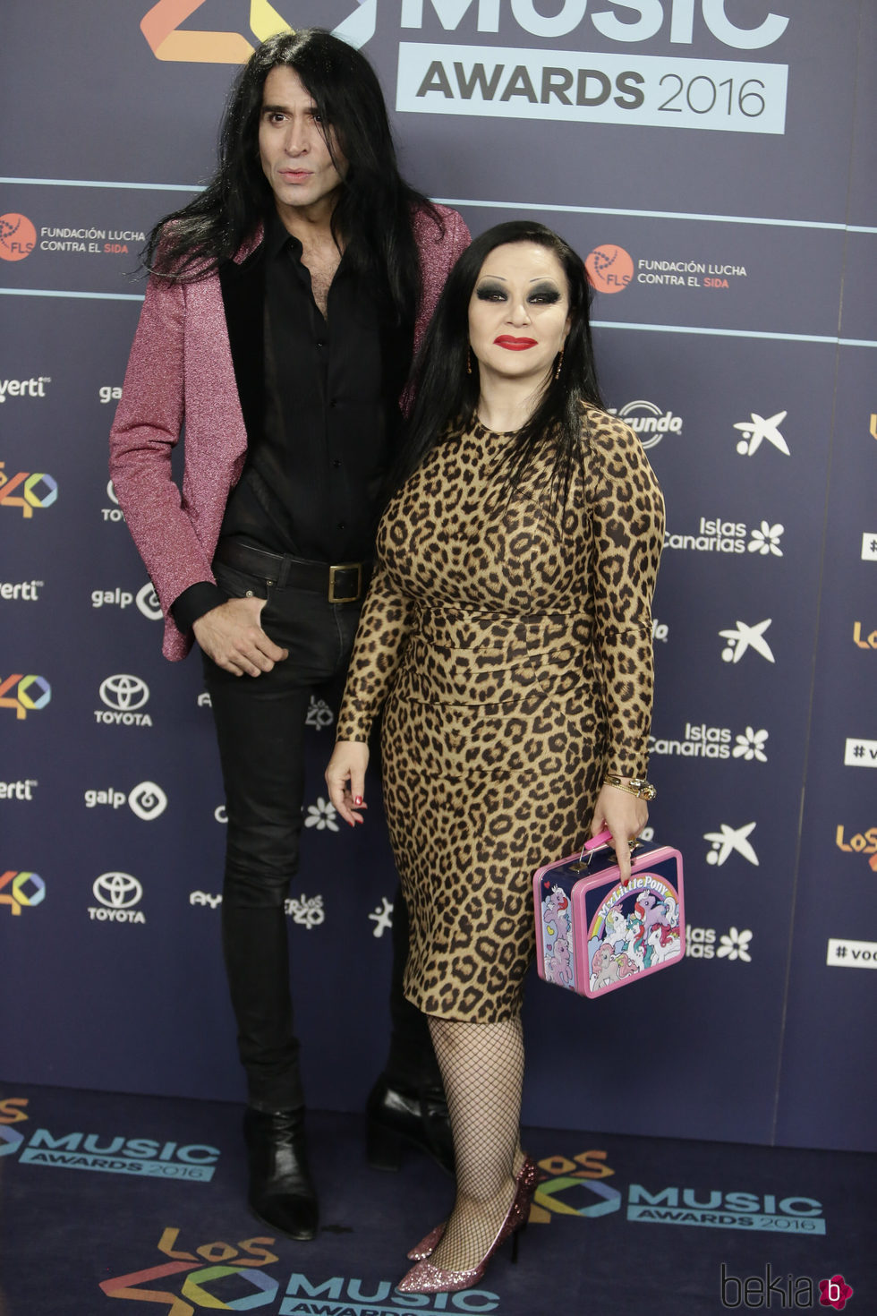 Alaska y Mario Vaquerizo en la cena de nominados de los Premios 40 Principales 2016