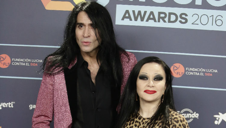 Alaska y Mario Vaquerizo en la cena de nominados de los Premios 40 Principales 2016