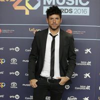 Pablo López en la cena de nominados de los Premios 40 Principales 2016