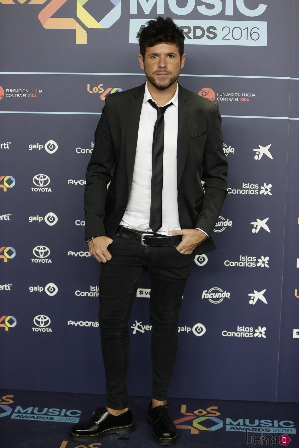 Pablo López en la cena de nominados de los Premios 40 Principales 2016