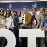 Geno, Gisela, Javián, Mireia, Rosa, Verónica, Manu Tenorio, Nuria Fergó, Chenoa y Natalia en la presentación de 'OT. El reencuentro'