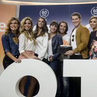 Geno, Gisela, Javián, Mireia, Rosa, Verónica, Manu Tenorio, Nuria Fergó, Chenoa y Natalia en la presentación de 'OT. El reencuentro'