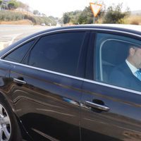 Isabel Pantoja llegando a la finca en la que se celebra la boda de Kiko Rivera e Irene Rosales