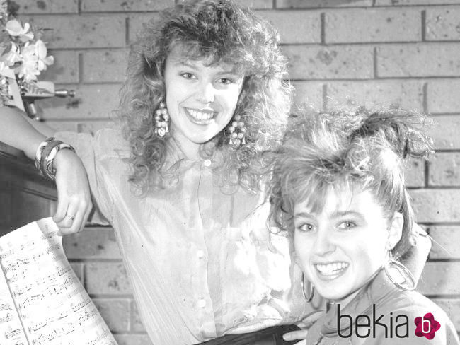 Kylie y Dannii Minogue cuando eran unas adolescentes