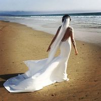 La parte de atrás del espectacular vestido de novia de Paz Padilla