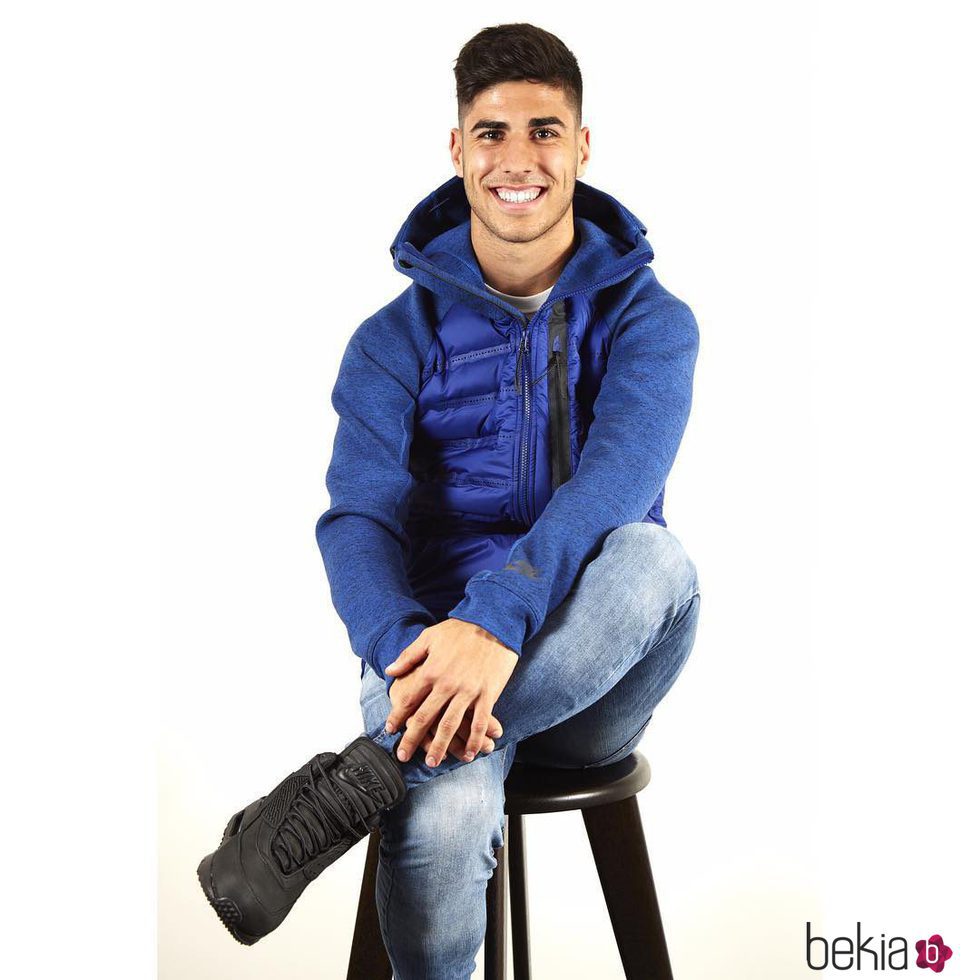 El futbolista Marco Asensio en una sesión de fotos