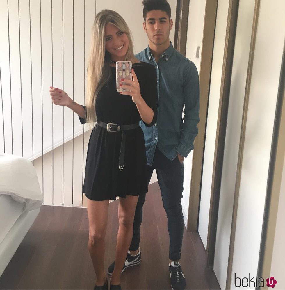 Marco Asensio y su novia Marina Muntaner