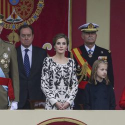 Los Reyes Felipe y Letizia, la Princesa Leonor y la Infanta Sofía en el Día de la Hispanidad 2016