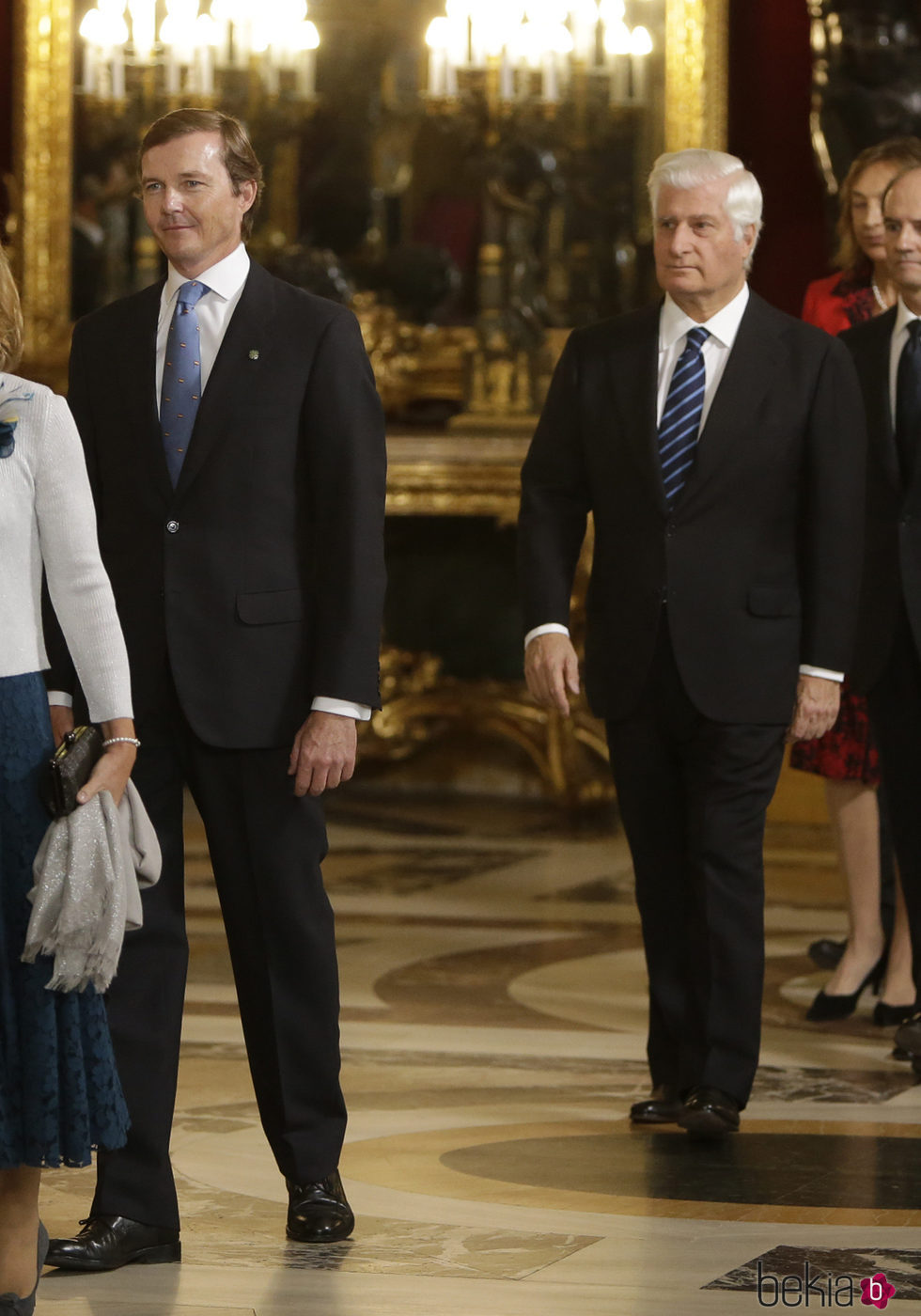 El Duque de Calabria y el Duque de Alba en la recepción del Día de la Hispanidad 2016