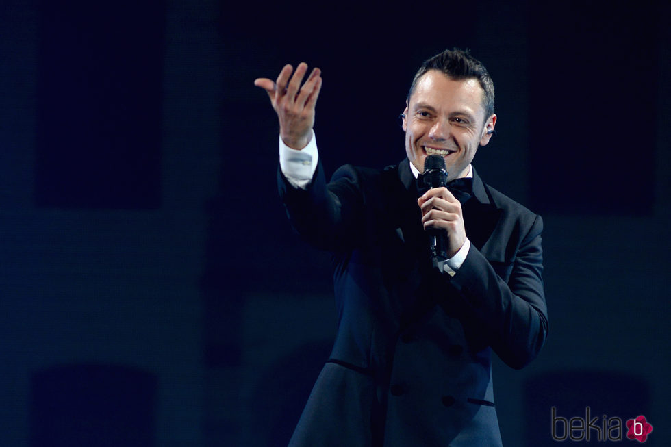 Tiziano Ferro en un concierto en Bolonia