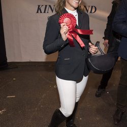 La princesa Marta Luisa de Noruega tras hacerse vencedora en el Show del Caballo de Oslo