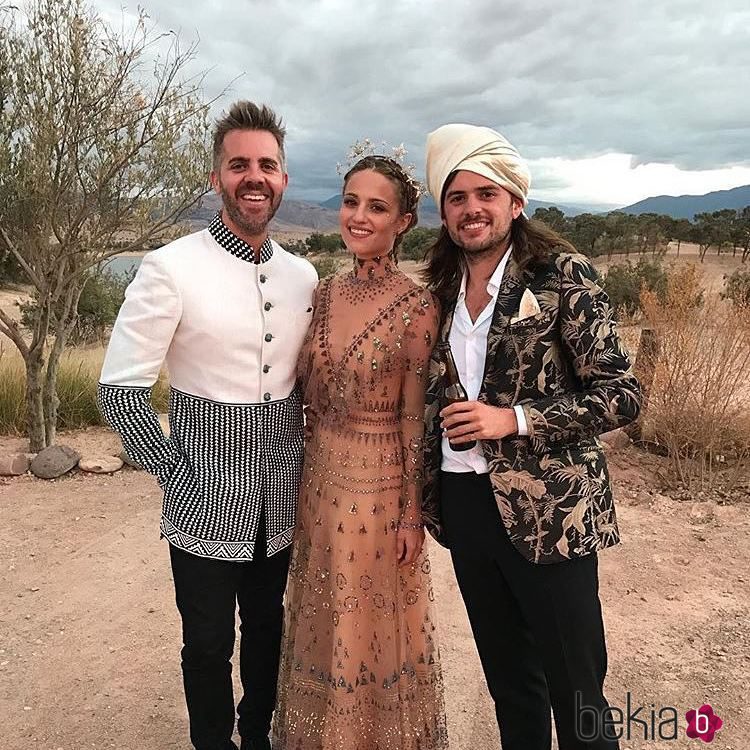 Dianna Agron y Winston Marshall en su boda en Marruecos