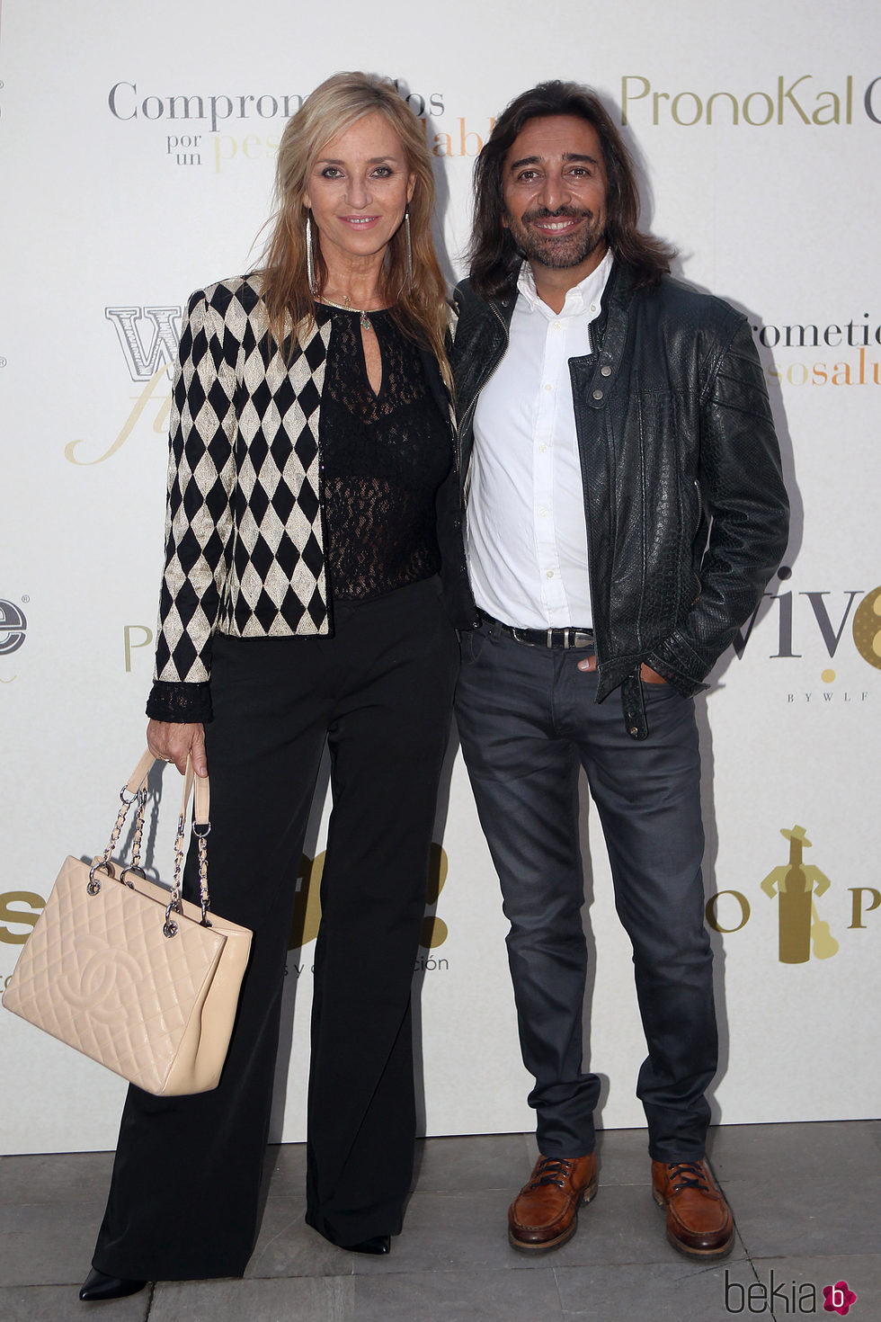 Mariola Orellana y Juan Carmona en la presentación de la pasarela We love flamenco 2016