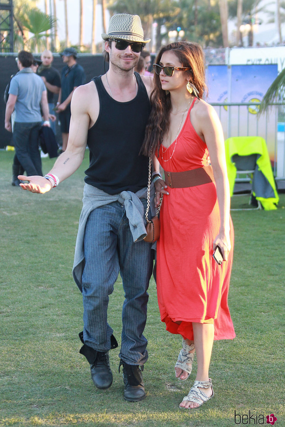 Ian Somerhalder y Nina Dobrev, dos enamorados en Coachella