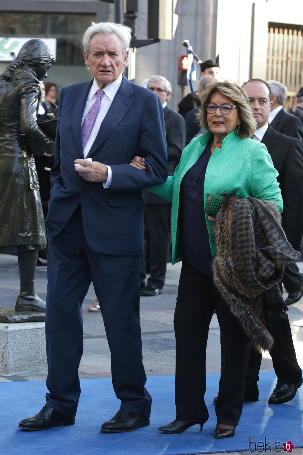 Luis del Olmo y su mujer Mercedes González en los Premios Princesa de Asturias 2016