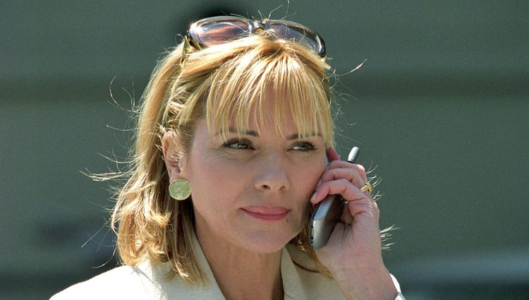 Kim Cattrall grabando 'Sex and the city'