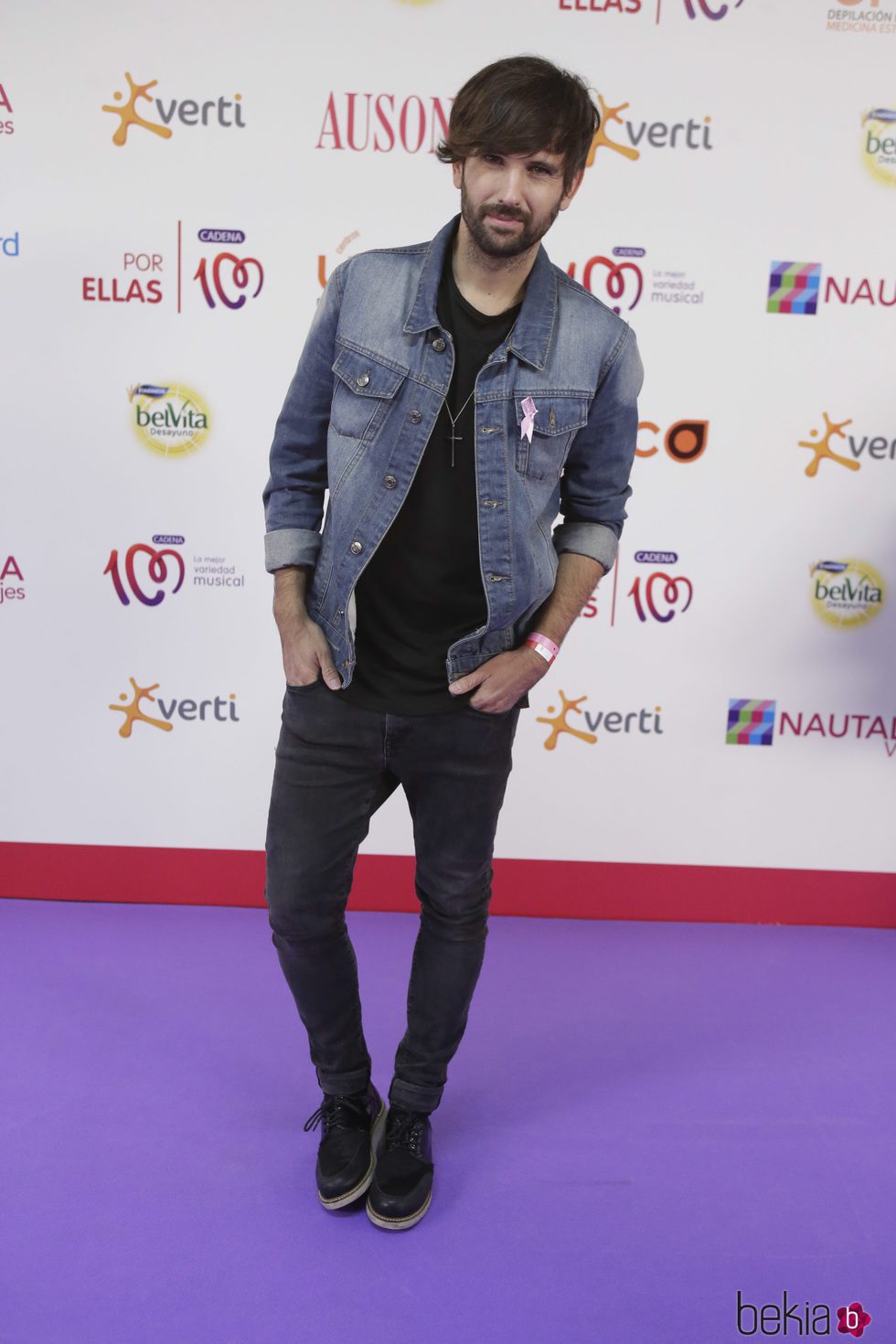 David Otero en el photocall 'Por ellas' de Cadena 100