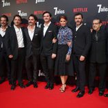 Roger Gual, Juana Acosta, Paco León, Juan Pablo Raba, Alex Brendemühl y Manuel Morón en la premiere de '7 años' en Madrid