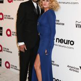 Paulina Rubio y Gerardo Bazúa en la Gala de Elton John tras los Oscar 2014