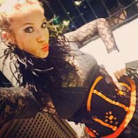 Patricia Montero disfrazada en Halloween 2016