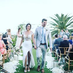 Michael Phelps y Nicole Johnson en su boda secreta