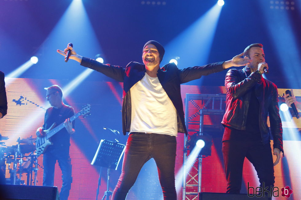 Alejandro Parreño durante el concierto de 'OT. El reencuentro'