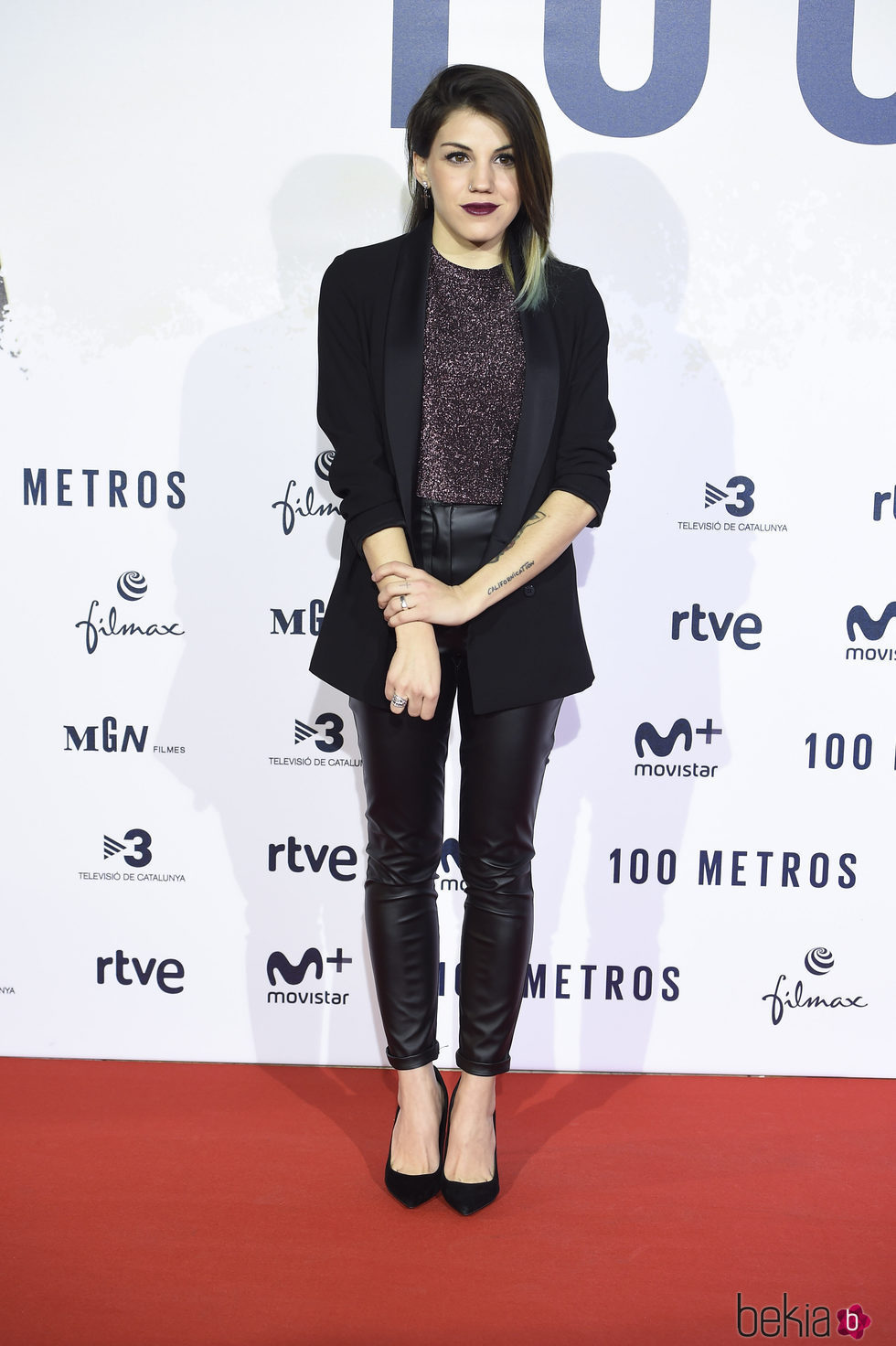 Angy en el estreno de '100 metros' en Madrid