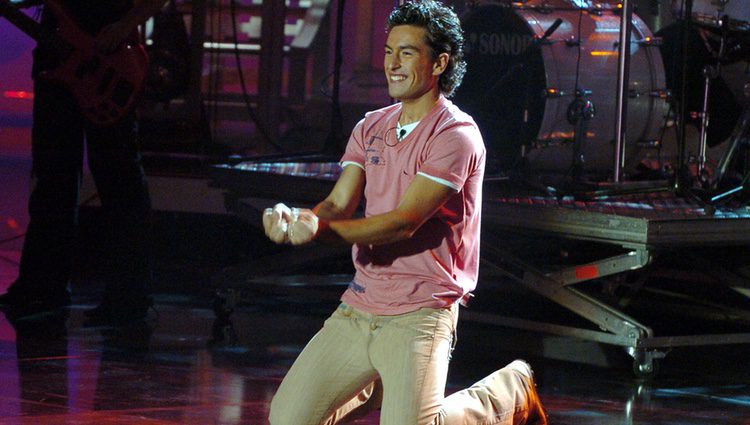 Jesús de Manuel en una gala de 'Operación Triunfo' en 2005