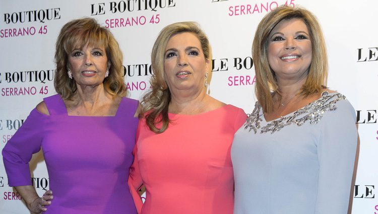 María Teresa Campos, Terelu Campos y Carmen Borrego en su fiesta de cumpleaños