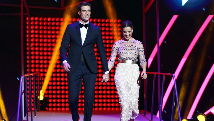 Uri Sabat y Raquel Sánchez Silva en la ceremonia de entrega de los Premios Ondas 2016