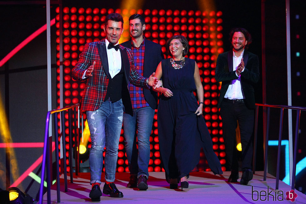 Jesús Vázquez, Manuel Carrasco y Melendi en la ceremonia de entrega de los Premios Ondas 2016