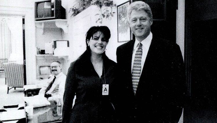 Monica Lewinsky y el Presidente Bill Clinton