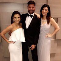 Eva Longoria, Ricky Martin y Laura Pausini en la gala Global Gift de México