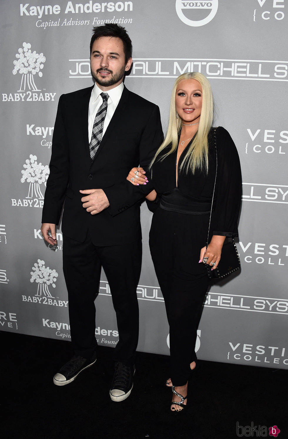 Christina Aguilera y Matthew Rutler en la Gala Baby2Baby 2016