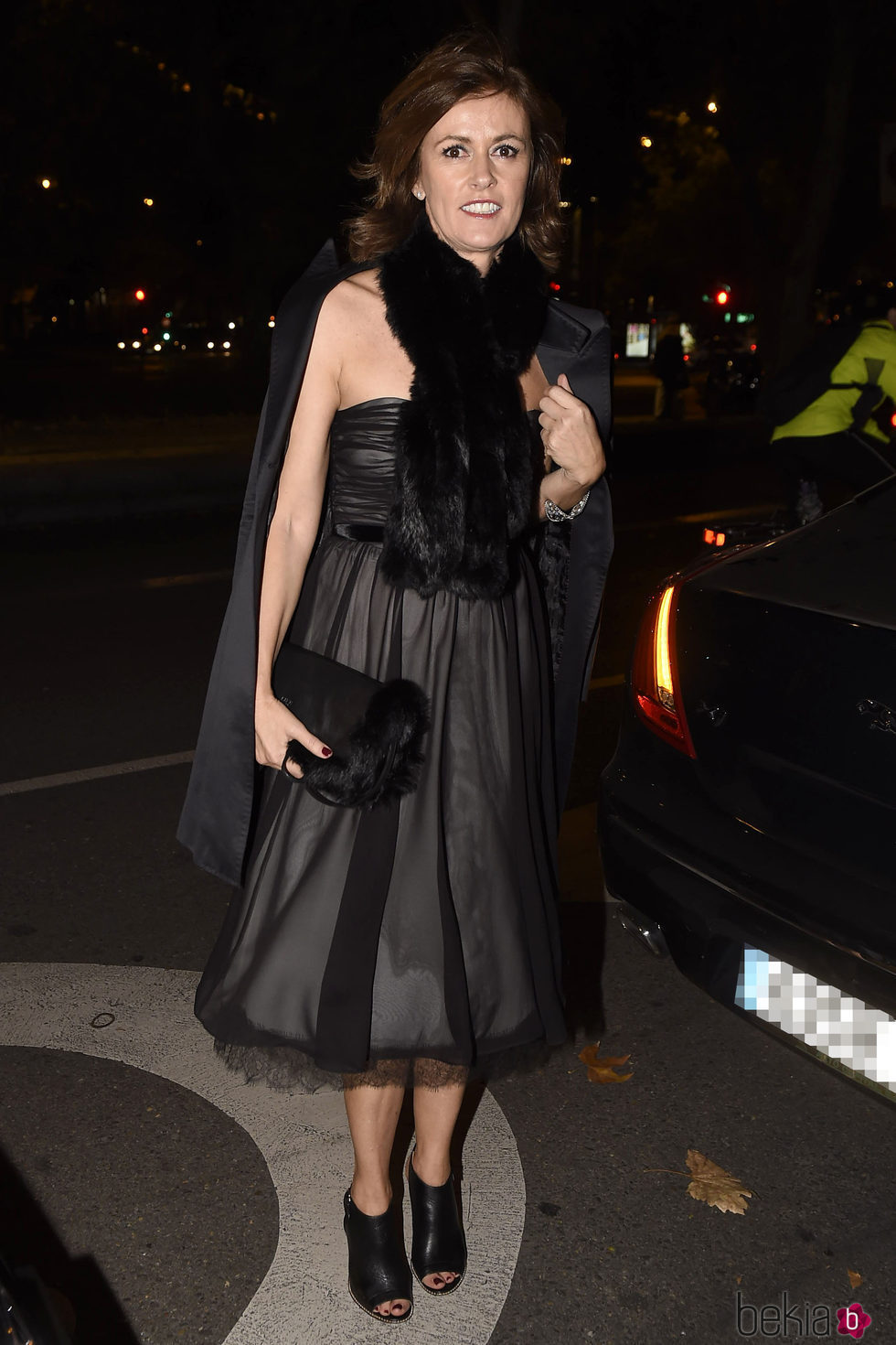 Nuria March en la fiesta en honor a Carolina Herrera