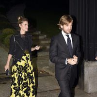 Amaia Salamanca y Rosauro Varo en la fiesta en honor a Carolina Herrera